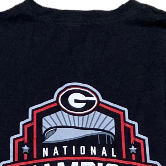 Dos Equis Georgia Bulldogs Back-To-Back National Champions Tee Shirt - Picture 7 of 13